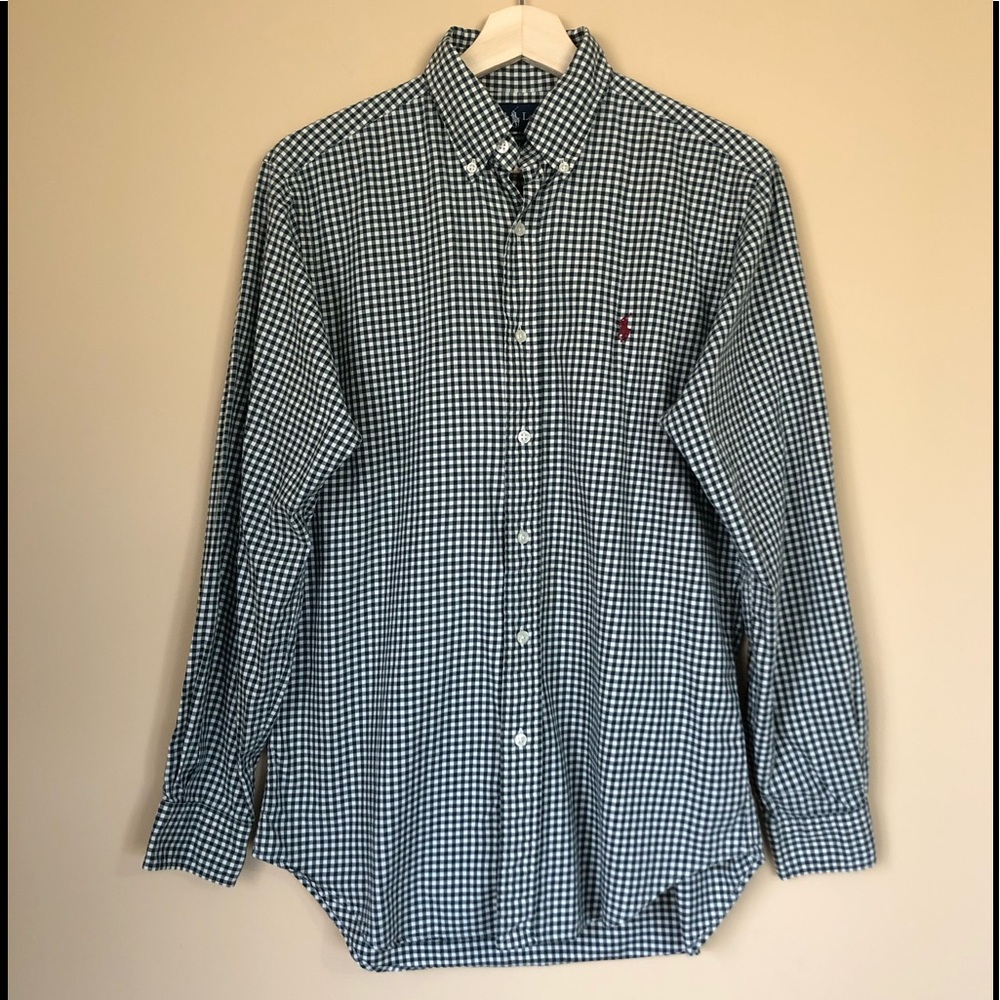 Ralph Lauren Classic Fit Plaid Striped Shirt Sz S